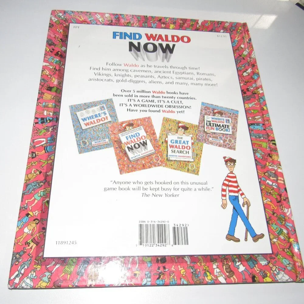 Vintage Find Waldo Now Hardcover Puzzle Book • Martin Handford • Little, Brown